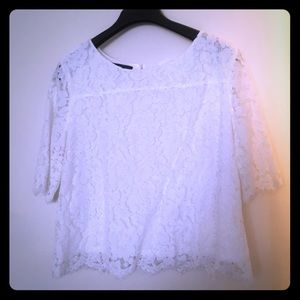White lace blouse